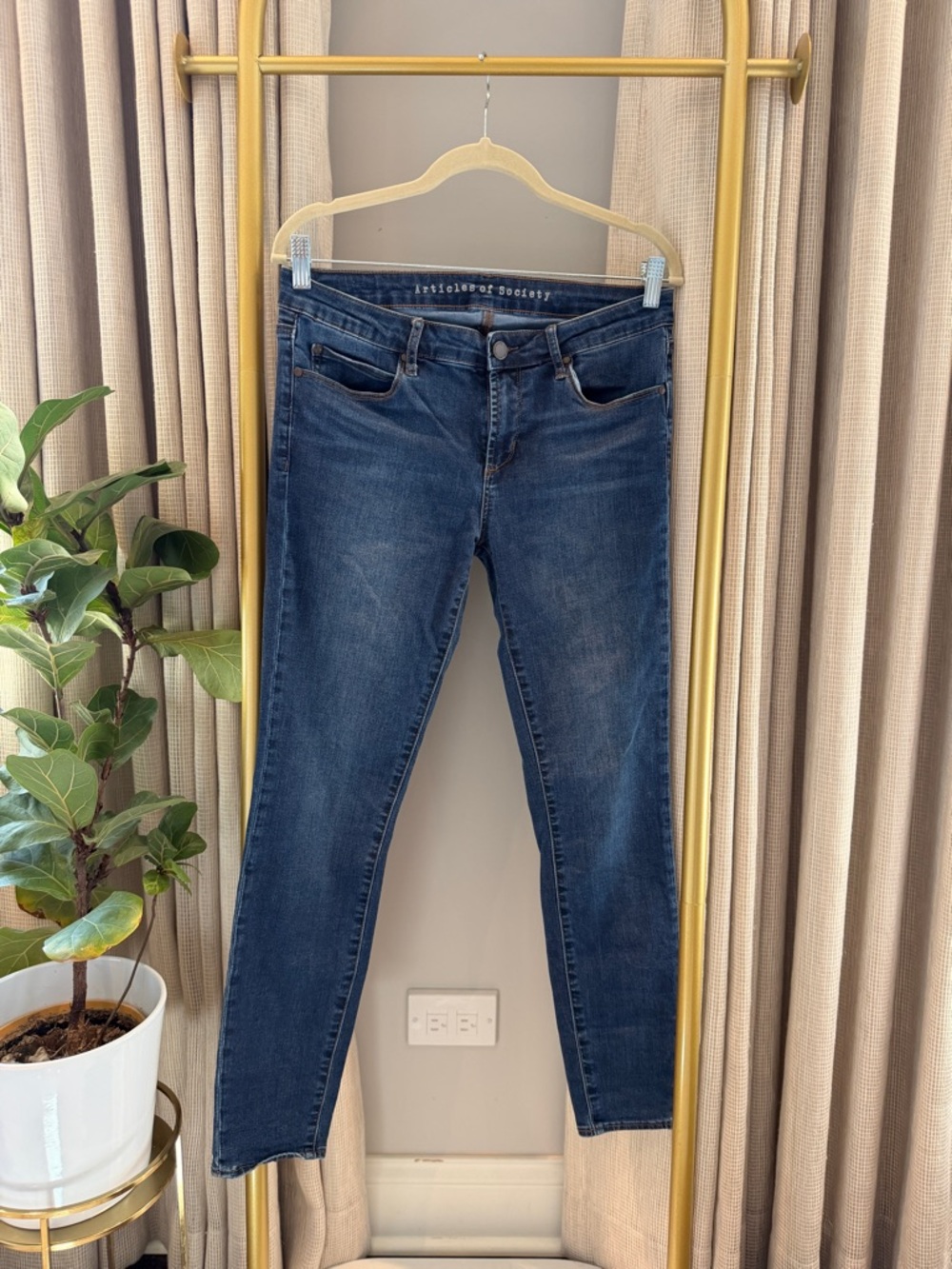 ARTICLES OF SOCIETY Dark Blue Skinny Jeans